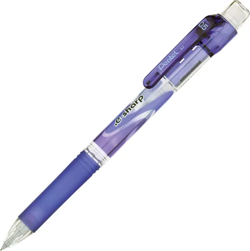 Vista 3 de Pentel e-Sharp – Lápiz mecánico de cilindro negro, caja por docena, Negro