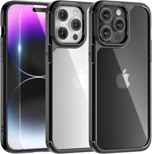 Vista 126 de TAURI Funda para iPhone 17, antiamarilleamiento con protector de pantalla, protección de grado militar, a prueba de golpes, delgada para iPhone 17