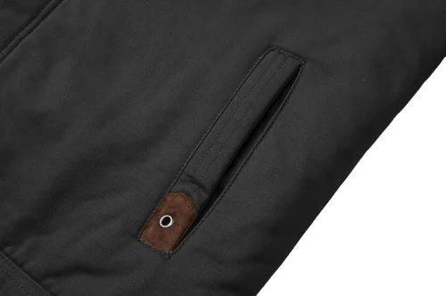 Vista 6 de CRYSULLY Chaqueta tipo cargo de invierno para hombre, con cuello de piel, forro polar, abrigo militar de algodón cálido