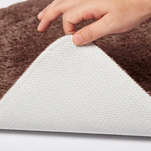 Vista 6 de Juego de 3 alfombras de baño suaves y absorbentes, peludas, suaves, antideslizantes, para ducha, bañera y bañera, lavables a máquina