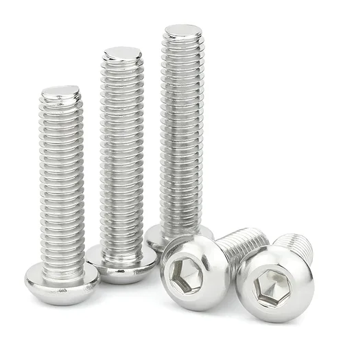 Vista 21 de Tornillo de Cabeza de Botón M3-0.5x12mm con Enchufe de Casquillo, Tornillos M3 de 12mm Métricas, Tornillos Allen Hexagonales, Acero Inoxidable