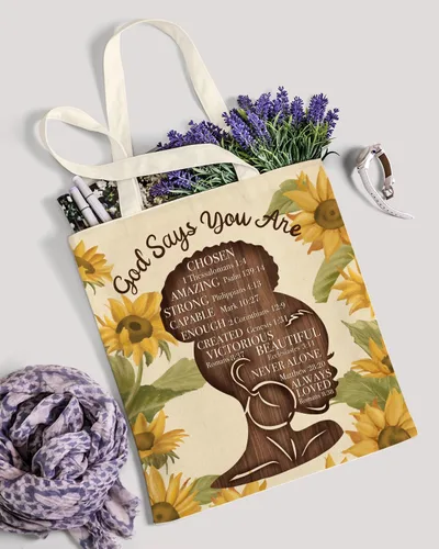 Vista 3 de AUSVKAI Bolsa Tote de Lona para Mujer, Estética Bonita Comestibles Comestibles Reutilizable de Algodón Bolsa de Regalo para Compras Playa Regalos