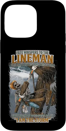 Vista 21 de Fate Whispers to The Lineman Proud Lineman Crew Job Pride Case for iPhone 17