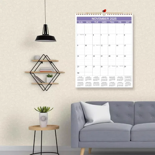 Vista 6 de Calendario 2026 – Calendario de pared 2026 de abril de 2026 a diciembre de 2026, calendario 2026 con papel grueso para planificación y organización