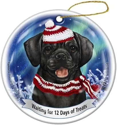 Vista 2 de Puggle Fawn Series 5 Christmas Ornament