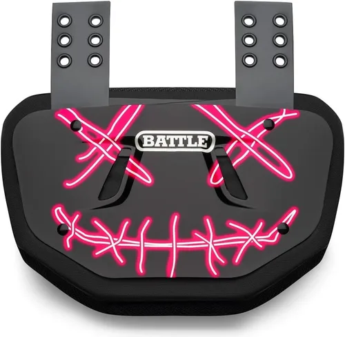 Vista 31 de Battle Sports Placa de espalda de fútbol novedosa – Protector de espalda inferior de carcasa dura con espuma contorneada para protección de alto