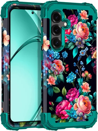 Vista 57 de Rancase para Galaxy S25, Funda de tres capas, protección resistente a los golpes, paraguas de plástico duro + funda protectora de goma de silicona