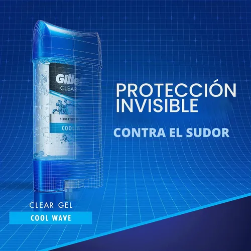 Vista 6 de Gillette Endurance Antitranspirante/desodorante, gel transparente Cool Wave, 3.8 onzas (paquete de 2), el embalaje puede variar