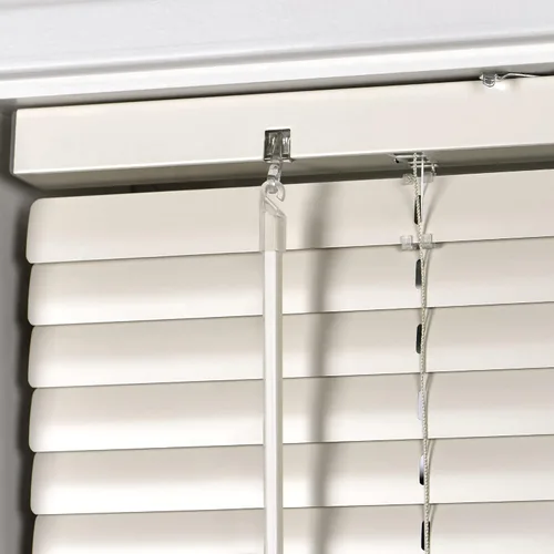 Vista 47 de LazBlinds Mini persianas de aluminio de 1" sin herramientas, sin necesidad de taladro, persianas sin cables para ventanas, persianas horizontales