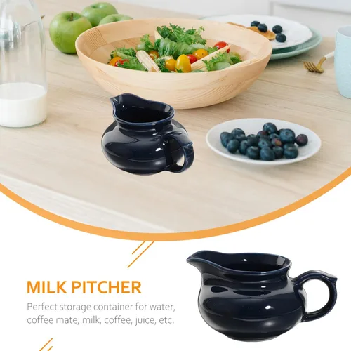 Vista 9 de Kichvoe Jarra de leche, mini terrario, jarabe de café, tanque de terrario, taza de salsa decorativa, dispensador de crema, jarra de café, taza