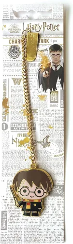 Vista 3 de Paper House Productions Harry Potter Chibi Harry - Cadena esmaltada y marcador de clip