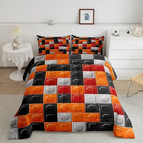 Vista 34 de Feelyou Juego de ropa de cama con lazos bonitos y cerezos, tamaño individual, para niños, juego de edredón con lazos de acuarela para niños, niñas