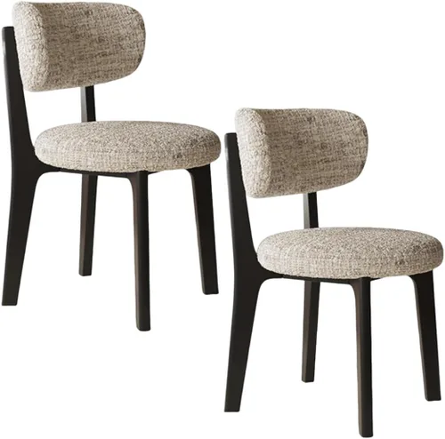 Vista 48 de YVYKFZD Solid Wood Dining Chairs, Armless Dining Room Chair Set, Upholstered Kitchen Chairs, Living Room Chair with Removable Fabric Seat Cushion