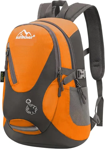 Vista 11 de sunhiker Pequeña mochila de senderismo para mujeres y hombres, 20L, ligera, mochila de viaje, mochila casual para ciclismo, acampar al aire libre