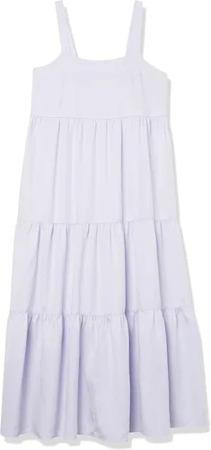 Vista 6 de The Drop - Vestido suelto y largo modelo Britt, escalonado, para mujer