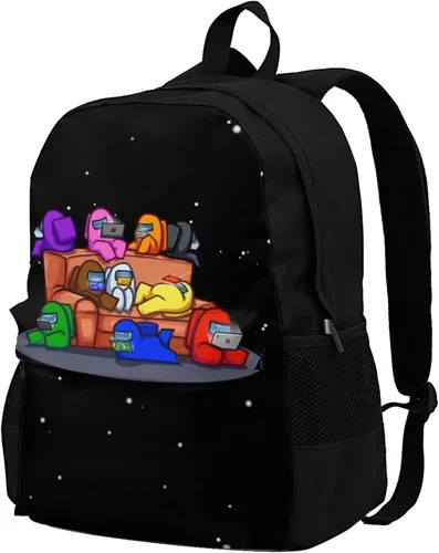 Vista 2 de Mochila de dibujos animados para adolescentes mochilas de viaje impresas en 3D bolsa de escuela deportiva casual para exteriores para niños y niñas