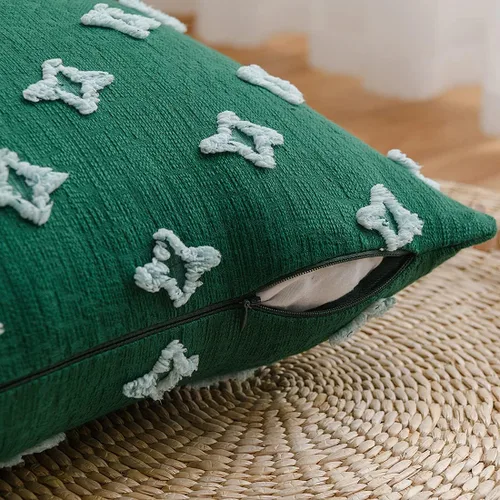 Vista 3 de vctops Juego de 2 fundas de cojín decorativas de algodón estilo bohemio copetudo, súper suaves y cómodas para sofá, cama, automóvil