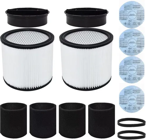 Vista 12 de Filtro de repuesto para aspiradora Shop Vac 90304 90350 90333 903-04-00 9030400 de 5 galones y filtro grande para húmedo y seco