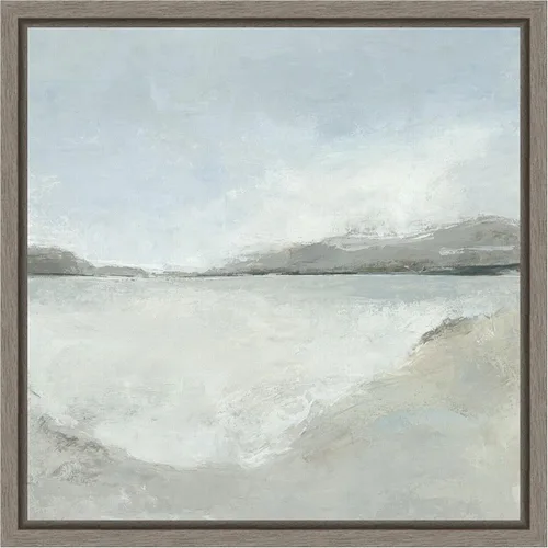 Vista 16 de Amanti Art Lienzo enmarcado para pared, 16 x 16 pulgadas, sutil costero por Hannah Dawson, lienzo enmarcado para pared, obras de arte abstractas