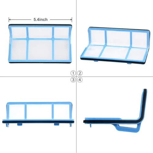 Vista 4 de Kit de filtro de vacío de repuesto para aspiradora robótica ILIFE V3 V3S V5 V5s, Pro Robot Aspirador 6 Filtros y 6 Cepillos Laterales y 1 Filtro