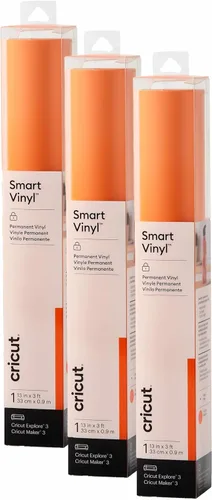 Vista 7 de Cricut Vinilo permanente inteligente, negro, paquete de 3 rollos de 3 pies (13"x36") vinilo adhesivo para manualidades, corte sin tapete para cortes
