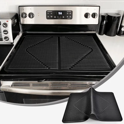 Vista 8 de KindGa Cubierta para Estufa - Cubiertas Superiores para Estufa Eléctrica - Más Gruesa - Protector de Estufa de 28 x 20 Pulgadas, Cubierta