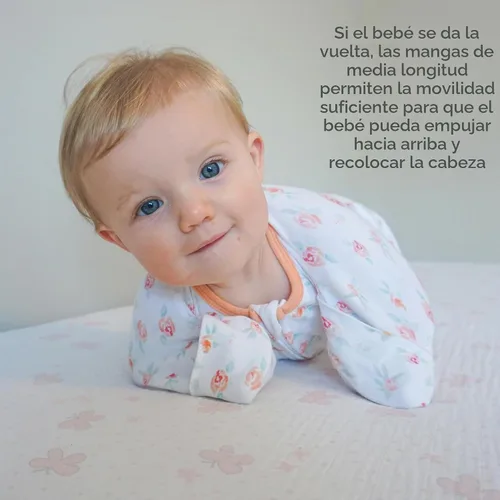 Vista 4 de SwaddleDesigns Saco de transición, algodón, floral celestial, 3-6 meses