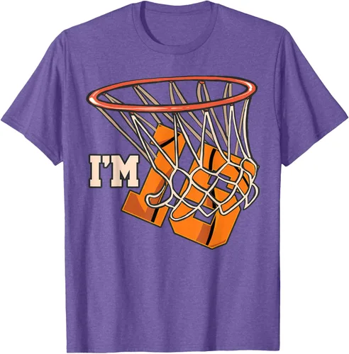Vista 10 de Camiseta número 15 con temática de baloncesto para fiesta de cumpleaños, Negro, S