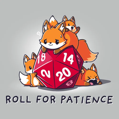 Vista 2 de TeeTurtle Standard Roll for Patience T-Shirt