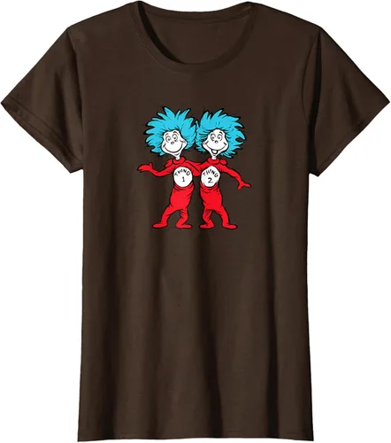 Vista 22 de Dr. Seuss Thing 1 Thing 2 Buddies - Camiseta Negro
