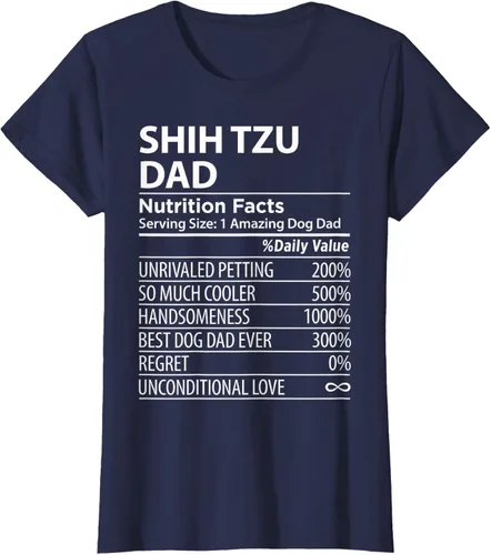 Vista 41 de Shih Tzu Dad - Camiseta divertida para dueño de perro Shih Tzu, Negro