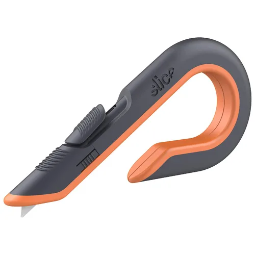 Vista 4 de Corte de caja Slice, cuchillo utilitario de potencia industrial, cuchilla de cerámica segura que dura 11 veces más que la de metal, color salvia, 1