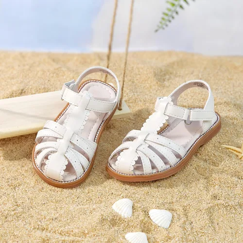 Vista 5 de Kiderence Sandalias para niñas pequeñas, zapatos de verano para niñas pequeñas