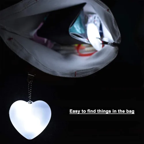 Vista 4 de Boigoo Bolso de mano con luz de hombro, luz nocturna, sensor táctil automático, Blanco