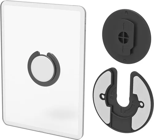 Vista 9 de Soporte de pared universal para tableta, ajustable, giratorio de 90 grados, compatible con lector electrónico/Kindle, compatible con caja de cable