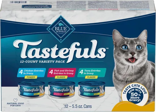 Vista 12 de Blue Buffalo Tastefuls - Paquete variado de alimentos húmedos para gatos
