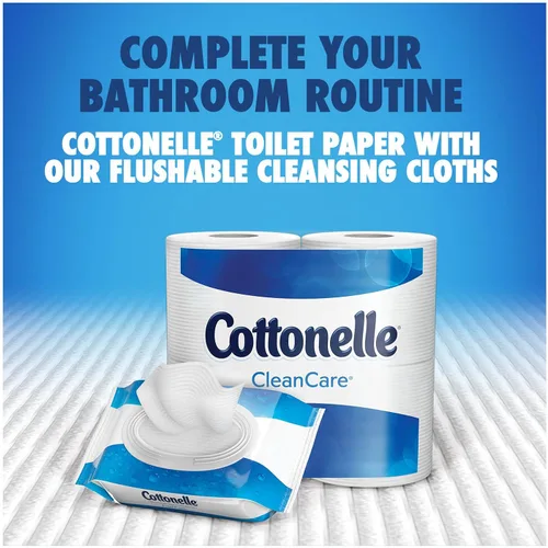 Vista 5 de Cottonelle Clean Care - Papel higiénico de doble rollo, 12 rollos, 190