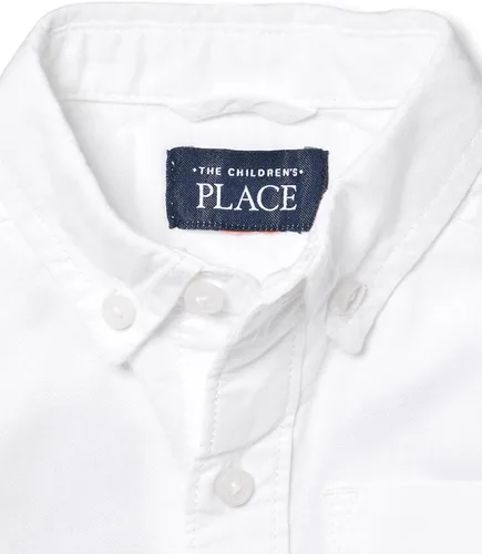 Vista 2 de The Childrens Place Camisa Oxford de manga larga con botones para bebés y niños pequeños