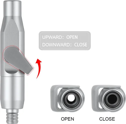 Vista 3 de Adaptador de punta de succión para eyector de saliva Adaptador de succión débil