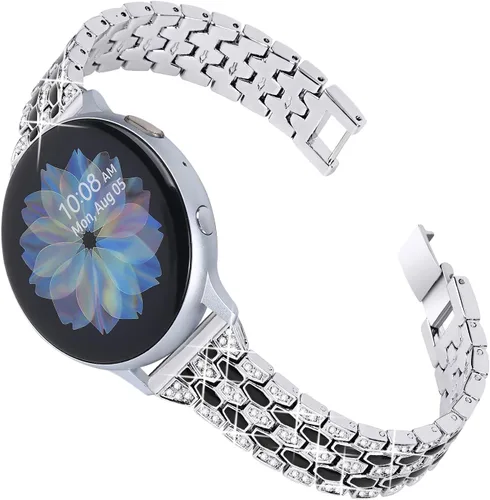 Vista 10 de JOYOZY Correas elegantes para mujer y niña compatibles con Galaxy Watch 6/5/4/FE/7 de 40 mm, 44 mm/Classic de 42 mm, 43 mm, 46 mm, 47 mm/Galaxy