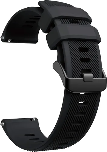 Vista 3 de Senter Correa de repuesto deportiva de silicona suave de 0.866 in compatible con Garmin Forerunner 745, Amazfit GTR 3, Realme Watch 2, Xiaomi Haylou