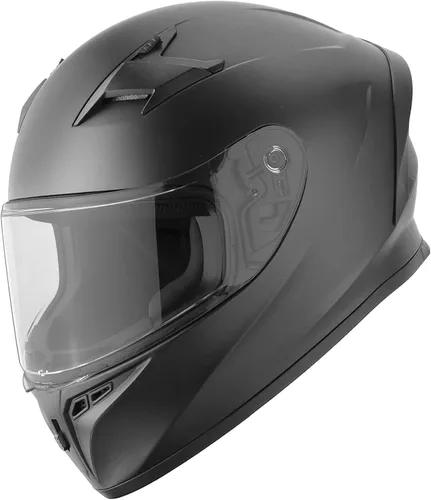 Vista 9 de GDM Casco de motocicleta de cara completa, certificado DOT, compatible con Bluetooth, sistema de 4 rejillas de ventilación