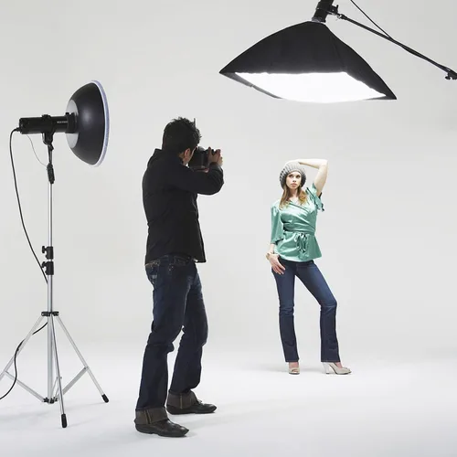 Vista 9 de Godox 32x32inch 31.5x31.5 in Grid Strip Softbox con S2 S-Type Speedlite Soporte Bowens Mount para Godox V1 Series, AD200Pro, AD200, AD400Pro