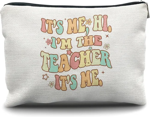 Vista 8 de Nogrit Bolsa de maquillaje para regalos para profesores, Profesor-13, A la moda, vanguardista
