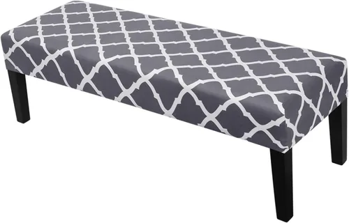 Vista 19 de SearchI Funda para banco de comedor, fundas largas elásticas y lavables para asiento de banco de banco rectangular, para comedor, sala de estar Flor