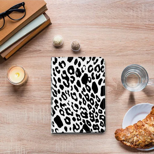 Vista 16 de Funda para tablet Kinlde Fire HD 10 (11ª generación 2021) Fire HD 10 Plus 2021, delgada, de piel sintética, con función atril, función atril