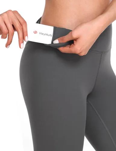 Vista 6 de HeyNuts Essential 34 Leggings with Drawstring, Buttery Soft Tummy Control Capri Pant for Training 21