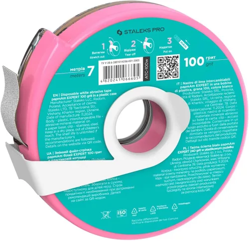 Vista 2 de STALEKS PRO Expert papmAm - Rollo de cinta adhesiva con estuche, grano 100