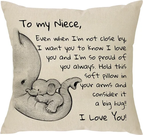 Vista 18 de XUNLIZXY Regalo de Sobrina o Sobrino para Tía - Incluso Cuando No Estoy Cerca Quiero Que Sepas Que Te Amo y Aprecio Siempre - Regalo Recordatorio
