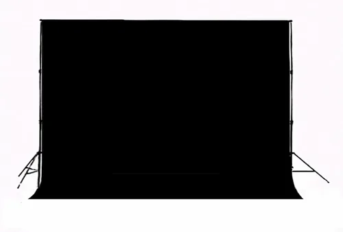 Vista 11 de Telón de fondo negro para fotografía, fondo de tela duradera, telón de fondo para fotos, estudio de fotografía de video (5 x 7 pies, negro)